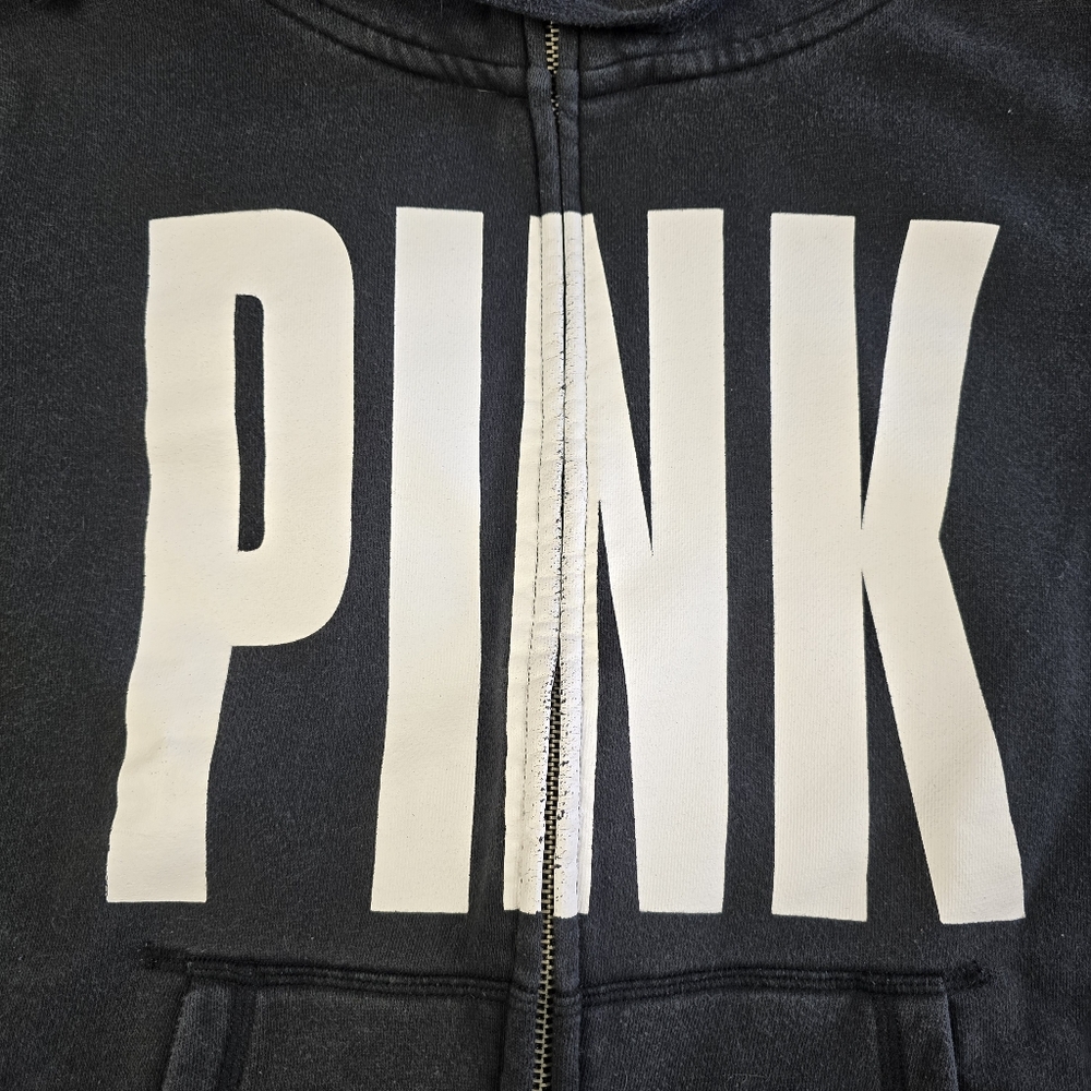 Pink Victoria's Secret Zip Hoodie Large - Picture 13 of 13